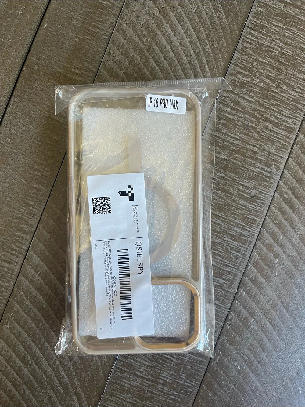 Clear iPhone 16 Pro Max Case with Gold Trim